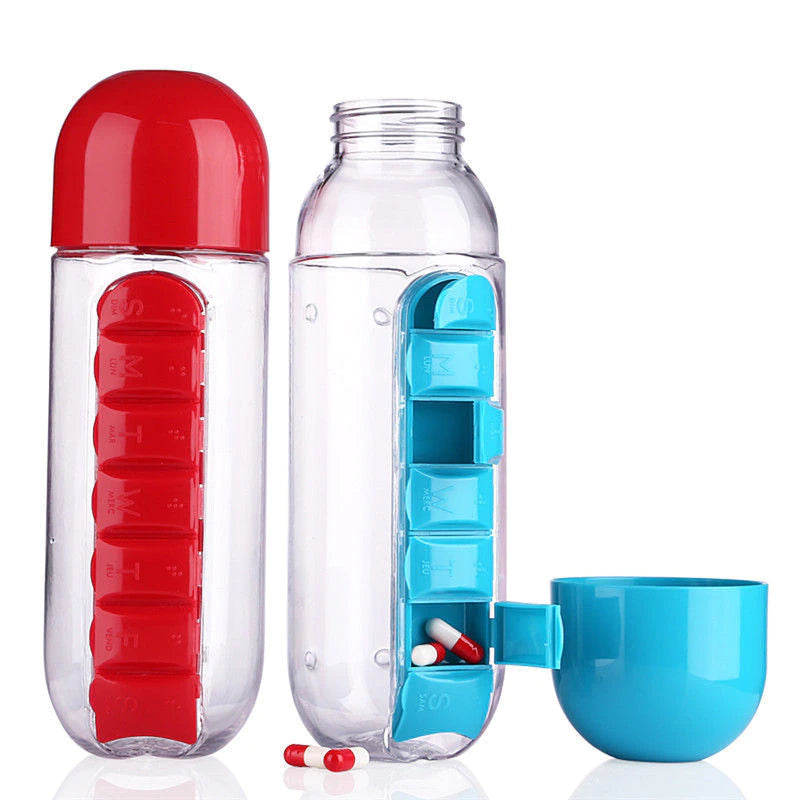 HydraCore™ - Botella De Agua Con Pastillero