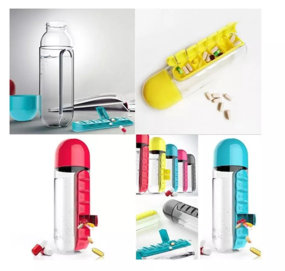 HydraCore™ -  Botella De Agua Con Pastillero