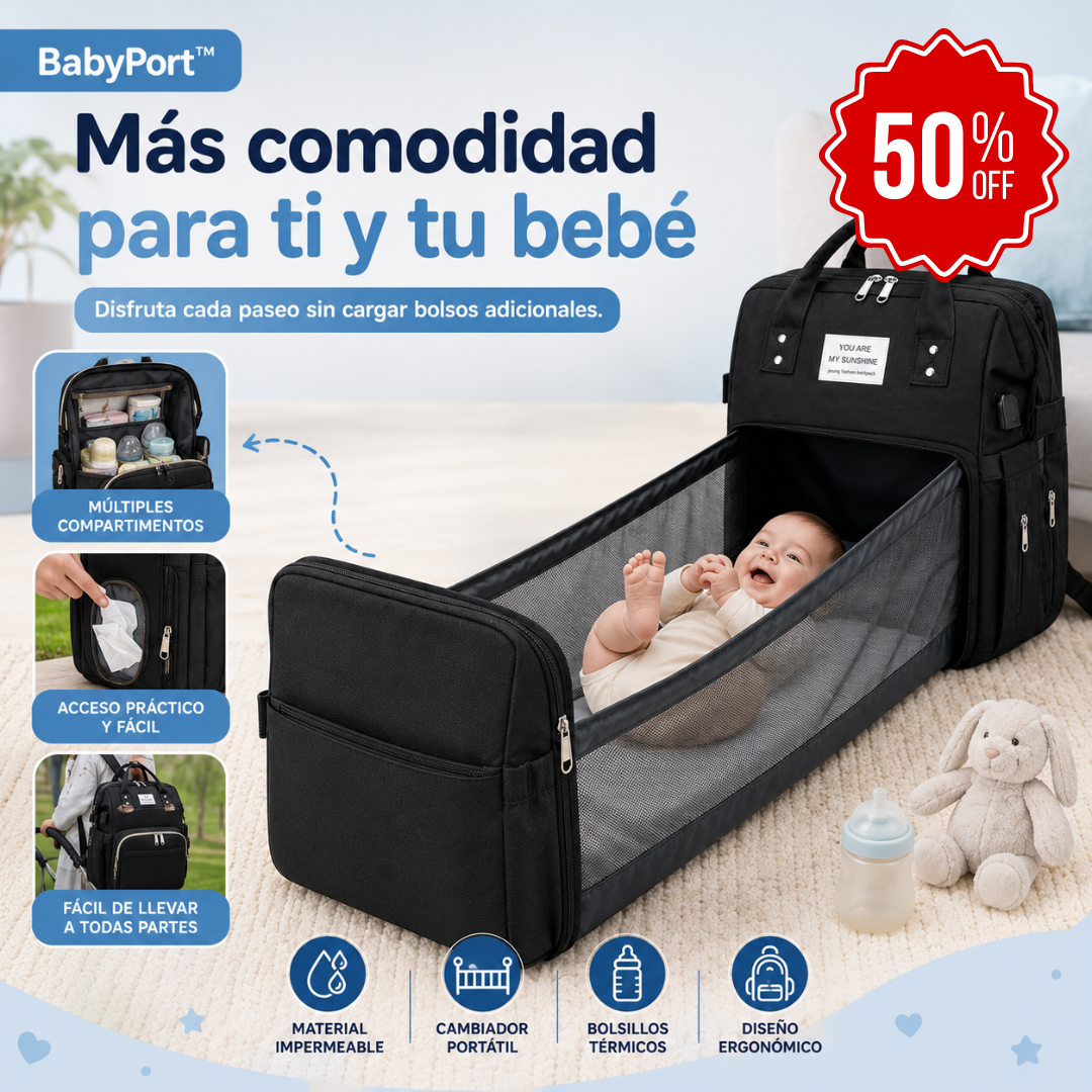 BabyPort™  - Mochila Mudador 2 En 1