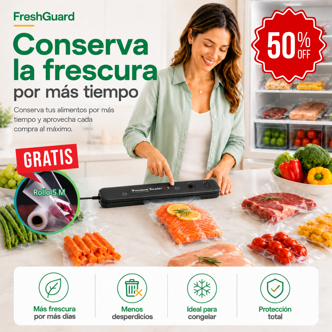 FreshGuard – Sellador de alimentos al vacío