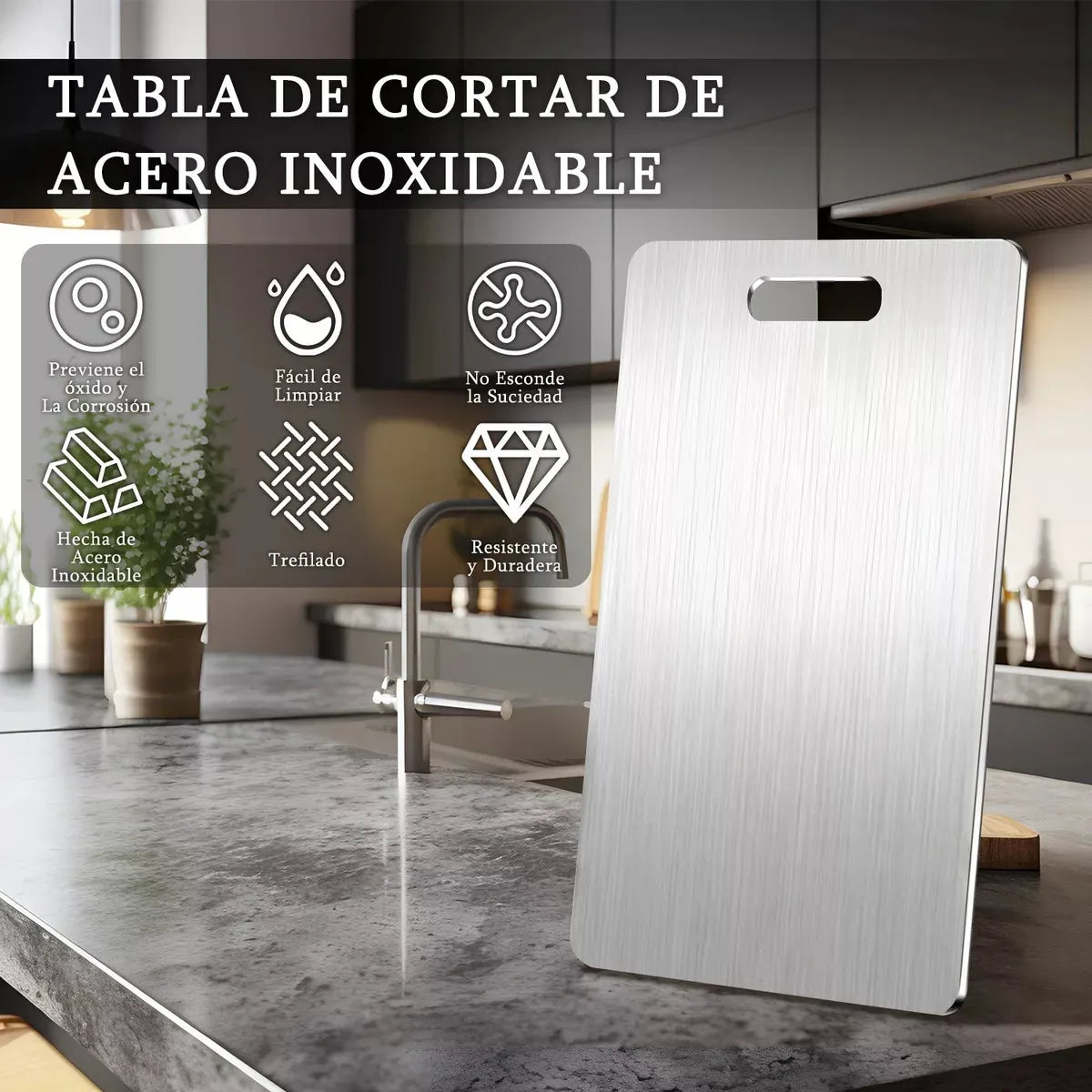 SteelBoard - Tabla para picar Acero Inoxidable