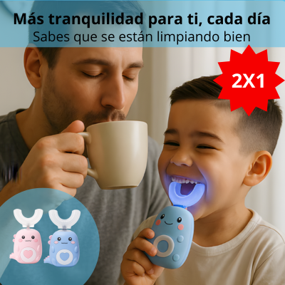 SonicU Smile - Limpieza 360° fácil y sin peleas para niños