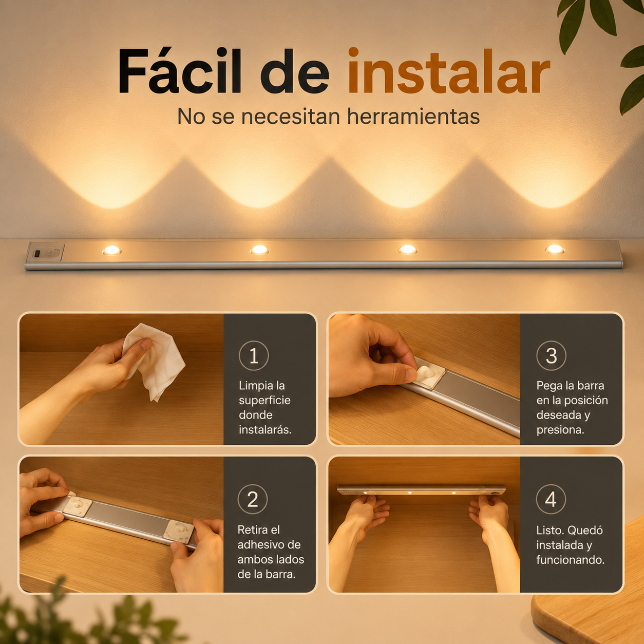 NovaLight –  Barra led con sensor 50cm