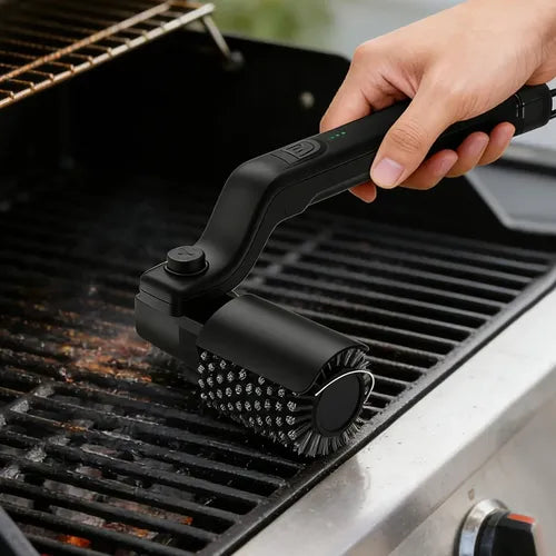 GrillClean Pro - Cepillo De Limpieza De Parrilla Eléctrico
