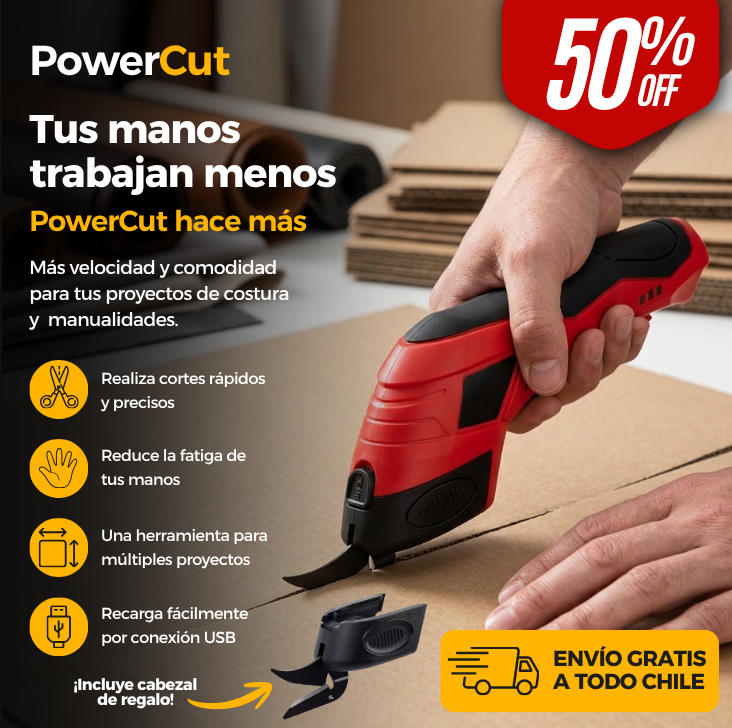 PowerCut - Tijera Eléctrica Inalámbrica