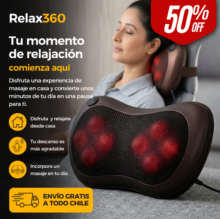 Relax360 - Cojín Masajeador
