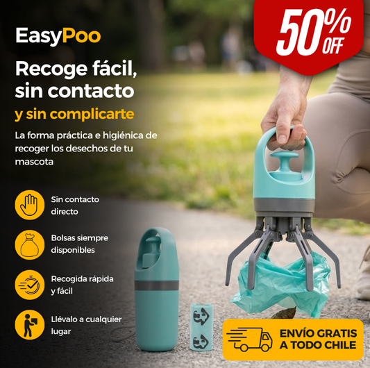 EasyPoo - Recogedor Portátil Excrementos mascotas