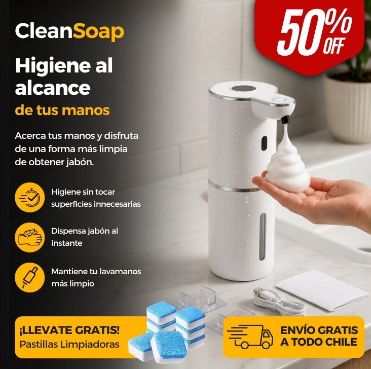 CleanSoap - Dispensador Automático Jabón Sensor