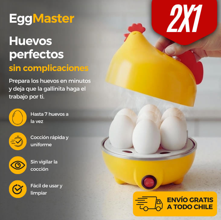 EggMaster - Olla para huevos duros eléctrico