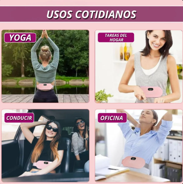 CalmaViva Belt – Calor y vibración que ayudan a relajar el abdomen en minutos