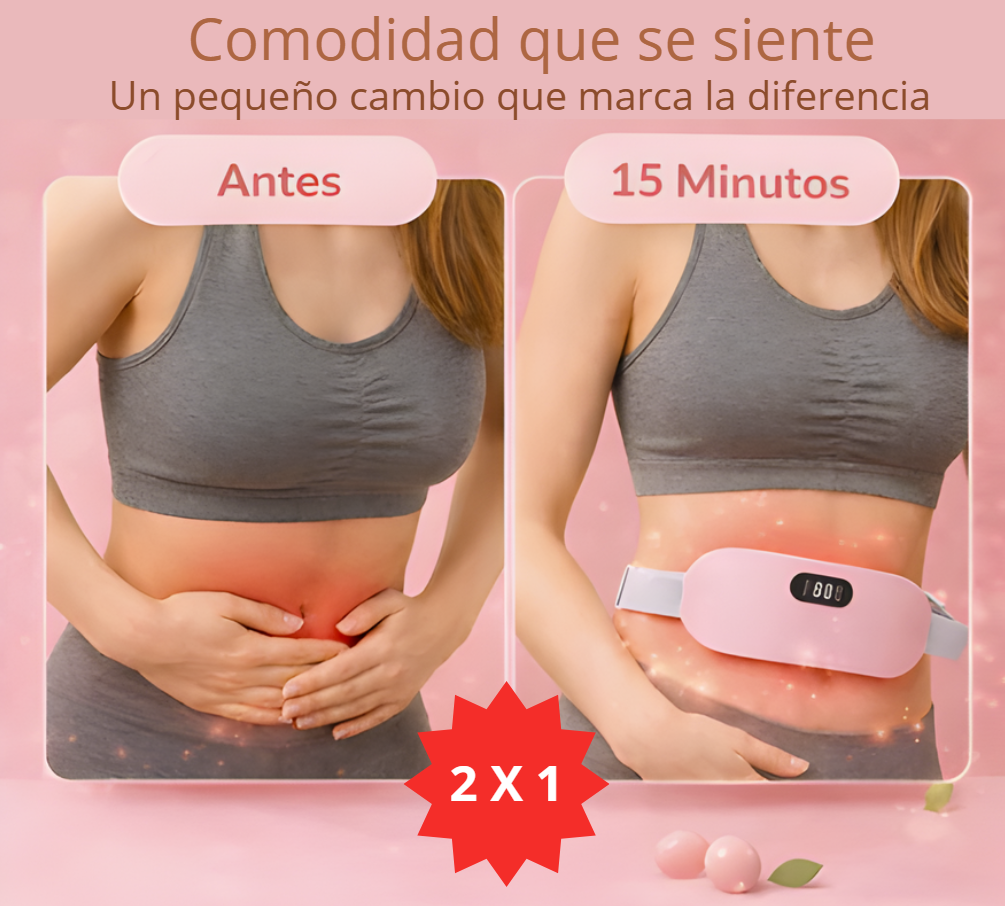 CalmaViva Belt – Calor y vibración que ayudan a relajar el abdomen en minutos