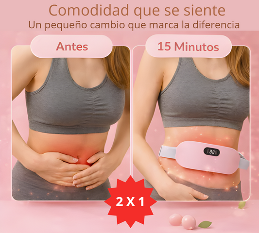 CalmaViva Belt – Calor y vibración que ayudan a relajar el abdomen en minutos