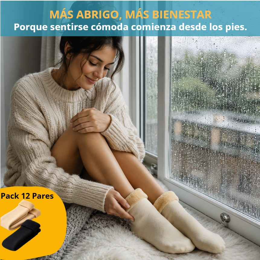 CaliWarm™ - Calcetines Termicas Invierno, Pack 12 Pares