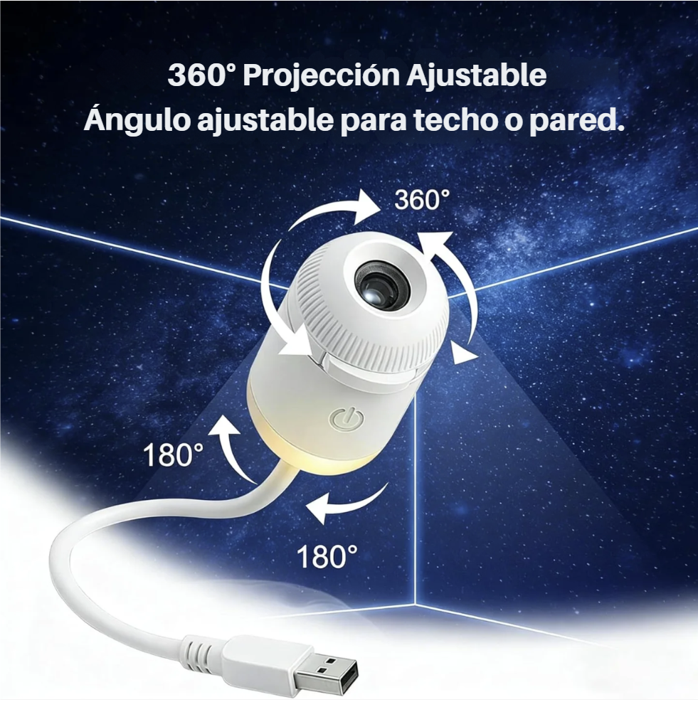 LumiGalaxy - Proyector Nocturno Galáctico