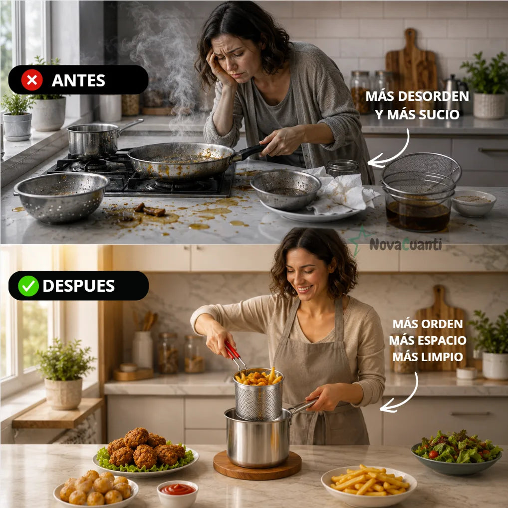 FryClean Pro™ - Olla Freidora Multiusos