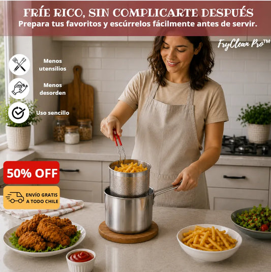 FryClean Pro™ - Olla Freidora Multiusos