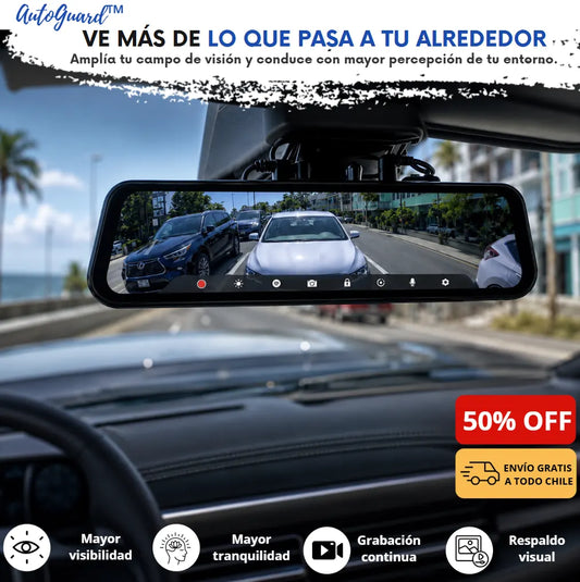 AutoGuard™ - Espejo Retrovisor con Cámara