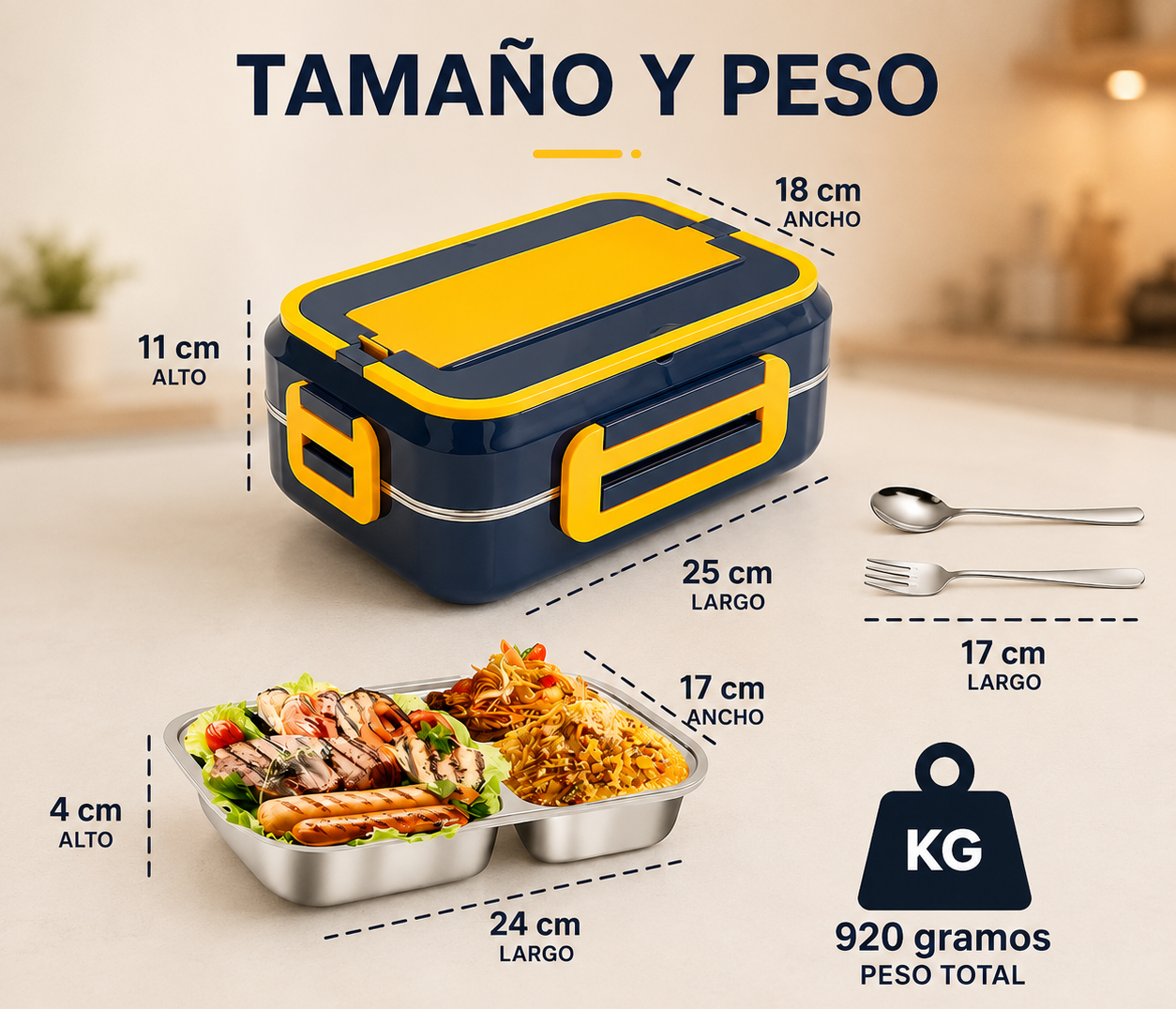 ThermoLunch - Lonchera Calentador Comida Portatil