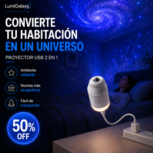 LumiGalaxy - Proyector Nocturno Galáctico