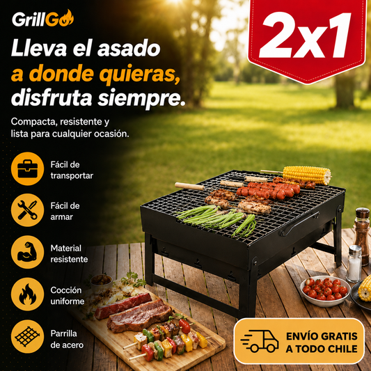 GrillGo -  Mini Parrillera Portatil