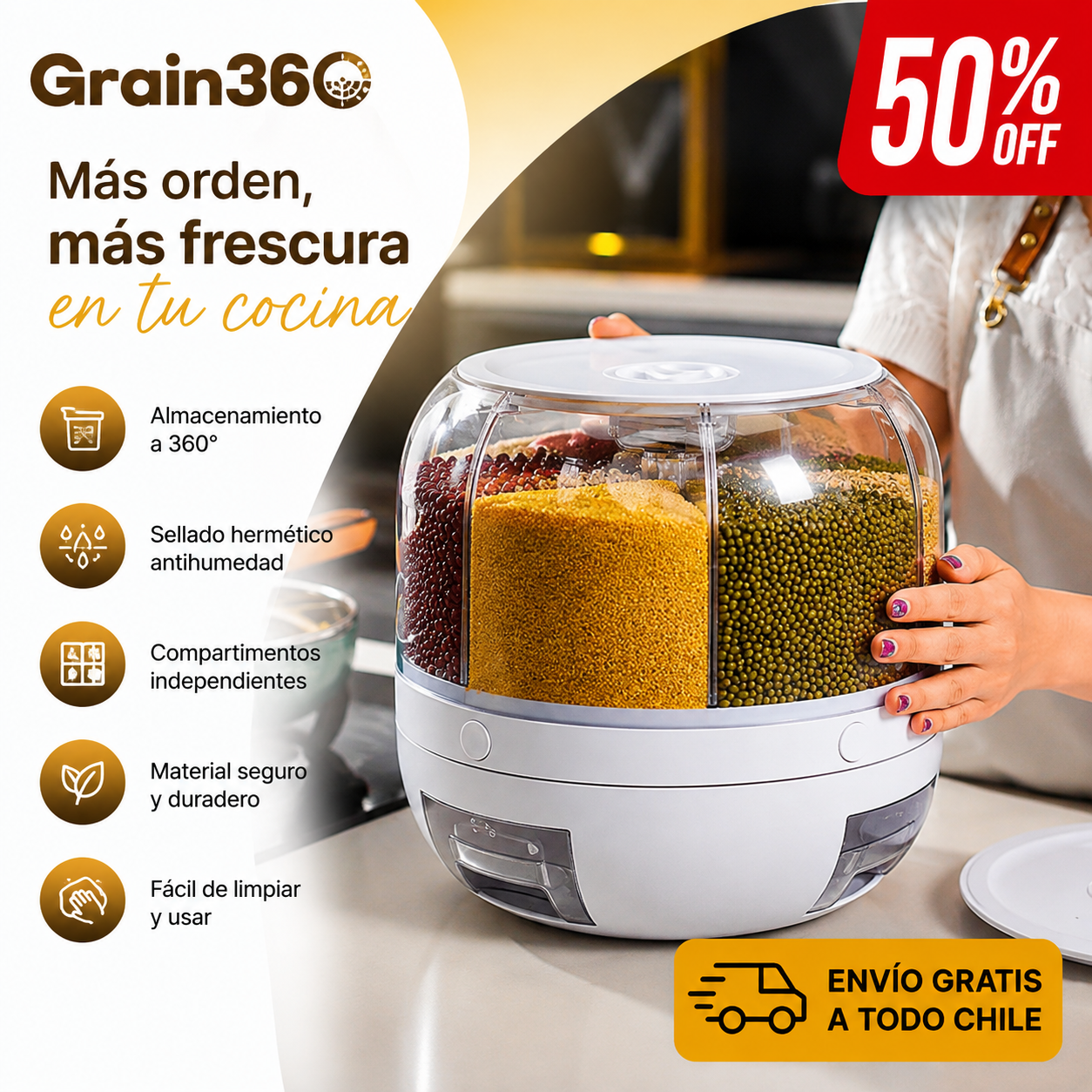 Grain360 - Dispensador Giratorio
