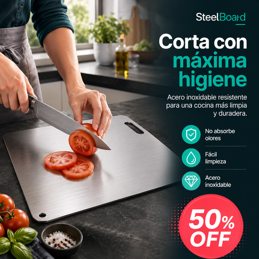 SteelBoard - Tabla para picar Acero Inoxidable
