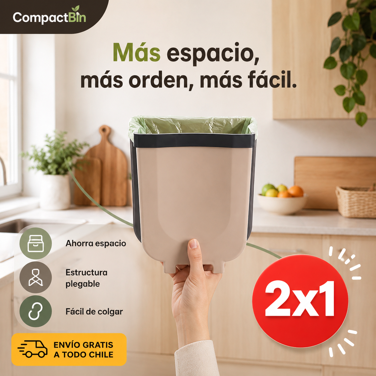CompactBin - Papelera Plegable